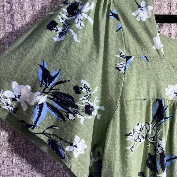 Lucky Brand women’s size XL green short sleeve top - Picture 4 of 5